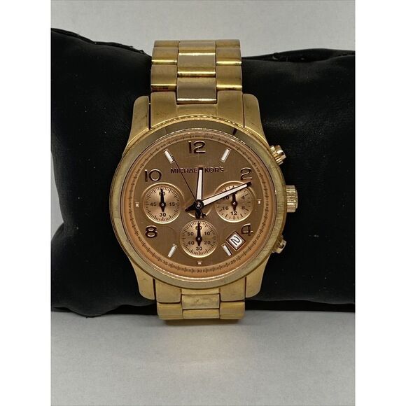 Michael Kors Runway MK5128 Womens Stainless Steel Analog Dial Quartz Watch MP751 - Picture 3 of 12